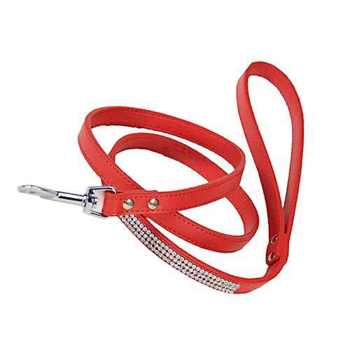 FRCOLOR Hundetrainingsleine Robustes Pu-Leder Funkelnde Strasssteine Rot Für Hunde Und Haustieraktivitäten FRCOLOR Hundetrainingsleine Robustes Pu-Leder Funkelnde Strasssteine Rot Für Hunde Und Haustieraktivitäten von FRCOLOR