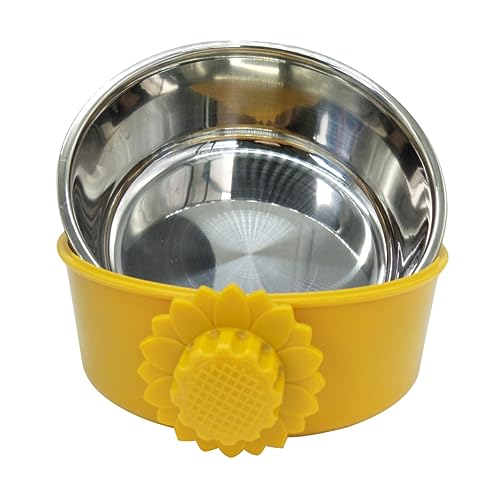 FRCOLOR Hängender Trinkbehälter Für Hunde Tragbarer Wasserspender Aus Edelstahl Für Reisen Und Outdoor-aktivitäten Blau von FRCOLOR