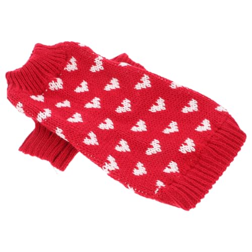 FRCOLOR Hundepullover Herzmuster Strickpullover Für Hunde Warm Und Bequem Für Winter Geeignet Für Kleine Bis Mittelgroße Hunde Aus Weichem Strapazierfähigem Gefertigt FRCOLOR Hundepullover Herzmuster Strickpullover Für Hunde Warm Und Bequem Für Winter Geeignet Für Kleine Bis Mittelgroße Hunde Aus Weichem Strapazierfähigem Gefertigt von FRCOLOR
