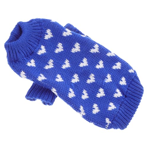 FRCOLOR Kuscheliger Hundepullover Für Valentinstag Bequemer Strickpullover Für Kleine Bis Mittelgroße Hunde Modisches Herzmuster XL Für Hundeliebhaber von FRCOLOR