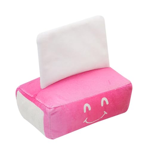 FRCOLOR Hundespielzeug Kauspielzeug Für Welpen Kauspielzeug Für Hunde Beißspielzeug Für Welpen Knisterspielzeug Für Hunde Apportierspielzeug Für Hündchen Tissue-Box Rosa Plüsch von FRCOLOR