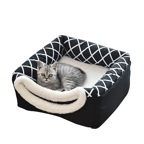FRCOLOR Haustierbett Katzenbett Faltbar Für Katzen Und Hunde Schwarz L Stabil Maschinenwaschbar FRCOLOR Haustierbett Katzenbett Faltbar Für Katzen Und Hunde Schwarz L Stabil Maschinenwaschbar von FRCOLOR