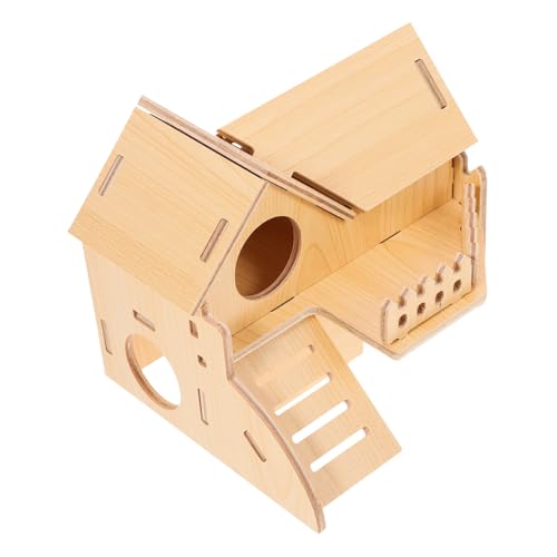 FRCOLOR Käfig Hamsterhaus Meerschweinchenhäuser Und Verstecke Verschleiß-Versteck Dekoratives Versteck Mäusehaus Haustierhaus Goldener Bär Dc-Spielzeug Holzleiter FRCOLOR Käfig Hamsterhaus Meerschweinchenhäuser Und Verstecke Verschleiß-Versteck Dekoratives Versteck Mäusehaus Haustierhaus Goldener Bär Dc-Spielzeug Holzleiter von FRCOLOR