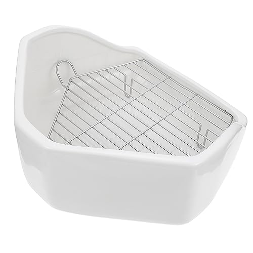 FRCOLOR Robuste und Langlebige Keramik-Toilette mit Abgerundetem Netz für Hamster und Meerschweinchen FRCOLOR Robuste und Langlebige Keramik-Toilette mit Abgerundetem Netz für Hamster und Meerschweinchen von FRCOLOR