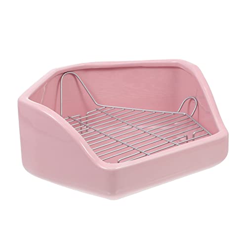 FRCOLOR Kaninchentoilette Pet Toilettentopf Trainer Hamster Toilette Haustier- Toilettenschalenbox Hasenklo Häschen Toilette Töpfchen Für Kleintiere Kaninchennest Keramik Eichhörnchen von FRCOLOR