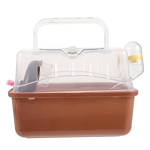 FRCOLOR Hamsterkäfig Transportbox Für Kleintiere Mit Fenster Und Griff Tragbare Reisebox Für Haustiere Für Hamster Ratten Chinchillas Kurzkopfgleitbeutler Und Andere Kleintiere von FRCOLOR