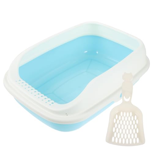 FRCOLOR Semi-geschlossene Katzentoilette Aus Robustem Katzenstreu-Box Für Kätzchen Mit Schaufel Für Wohnung Und Haustierbedarf Neuem FRCOLOR Semi-geschlossene Katzentoilette Aus Robustem Katzenstreu-Box Für Kätzchen Mit Schaufel Für Wohnung Und Haustierbedarf Neuem von FRCOLOR