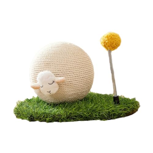 FRCOLOR Katze Fangball Katzenkratzer Aus Sisal Katze Verfolgt Spielzeugbälle Seilspielzeug Für Haustiere Haustierkratzer Katze Spielt Katzen-Teaser-Spielzeug Halteball Holz Haustier Katze FRCOLOR Katze Fangball Katzenkratzer Aus Sisal Katze Verfolgt Spielzeugbälle Seilspielzeug Für Haustiere Haustierkratzer Katze Spielt Katzen-Teaser-Spielzeug Halteball Holz Haustier Katze von FRCOLOR