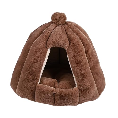 FRCOLOR Bequemes Haustiernest Rund Für Hunde Halbgeschlossen Für Katzen Haustiere Bett Warme Hundematte Mehrzweck-pad FRCOLOR Bequemes Haustiernest Rund Für Hunde Halbgeschlossen Für Katzen Haustiere Bett Warme Hundematte Mehrzweck-pad von FRCOLOR