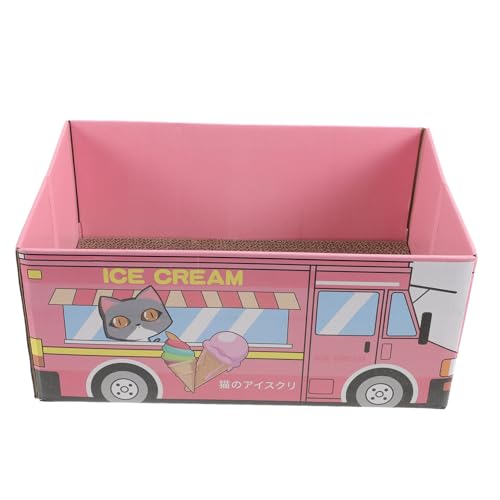 FRCOLOR Katzenkratzbrett Katzenstreu Katzenkratzhütte Katzenkratzhaus Kratzhaus Für Katzen Kratzbox Für Haustiere Kratzmatte Für Katzen Katzensessel Eiscreme Kasten Horizontal Wellpapier FRCOLOR Katzenkratzbrett Katzenstreu Katzenkratzhütte Katzenkratzhaus Kratzhaus Für Katzen Kratzbox Für Haustiere Kratzmatte Für Katzen Katzensessel Eiscreme Kasten Horizontal Wellpapier von FRCOLOR