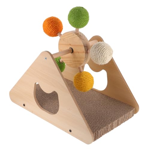 FRCOLOR Katzenkratzbrett Riesenrad Kätzchen Spielzeug Katze Kratzt Bodenmatte Spielzeug Für Haustiere Stabile Kätzchenkratzer Sportzubehör Hase Katze Hängematte Hölzern FRCOLOR Katzenkratzbrett Riesenrad Kätzchen Spielzeug Katze Kratzt Bodenmatte Spielzeug Für Haustiere Stabile Kätzchenkratzer Sportzubehör Hase Katze Hängematte Hölzern von FRCOLOR