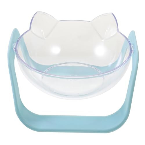 FRCOLOR Erhöhter Katzenfutternapf Mit Stand Transparente Anti-erbrechenschüssel Aus Lebensmittelechtem Für Besseren Komfort Und Verdauung Für Katzenliebhaber von FRCOLOR