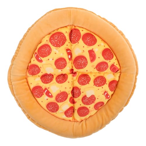 FRCOLOR Katzenbett Mit Spielzeugfunktion Warmes Rutschfestes Katzenhaus Pizzaform Für Drinnen Bietet Komfort Und Für Katzen Und Kleine Hunde FRCOLOR Katzenbett Mit Spielzeugfunktion Warmes Rutschfestes Katzenhaus Pizzaform Für Drinnen Bietet Komfort Und Für Katzen Und Kleine Hunde von FRCOLOR