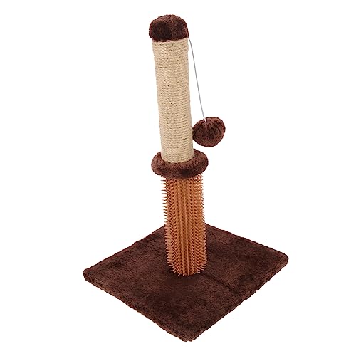 FRCOLOR Katzenspielzeug Kratzbaum Mit Baumelnden Kugeln Kratzbaum Für Katzenkrallen Ecke Katze Sisalpfosten Für Kätzchen Krallenkratzer Für Katzen Rakelboden Hinweis Gemütlich Plüsch FRCOLOR Katzenspielzeug Kratzbaum Mit Baumelnden Kugeln Kratzbaum Für Katzenkrallen Ecke Katze Sisalpfosten Für Kätzchen Krallenkratzer Für Katzen Rakelboden Hinweis Gemütlich Plüsch von FRCOLOR