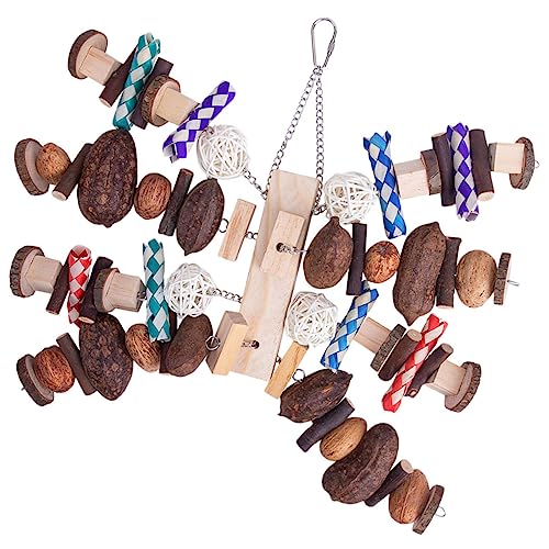 FRCOLOR Kauspielzeug für Vögel hölzern Papageien schaukeln Spielzeug funnytoys Funny Toys Spielzeuge Aufhängendes Vogelspielzeug aufhängendes Nymphensittich-Spielzeug bunt FRCOLOR Kauspielzeug für Vögel hölzern Papageien schaukeln Spielzeug funnytoys Funny Toys Spielzeuge Aufhängendes Vogelspielzeug aufhängendes Nymphensittich-Spielzeug bunt von FRCOLOR