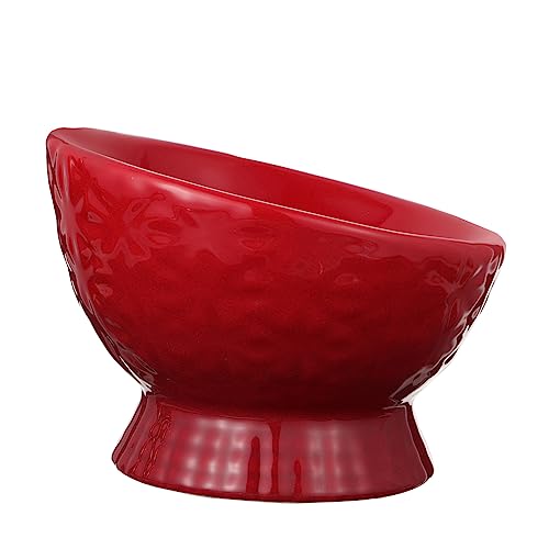 FRCOLOR Futternapf Für Katzen Und Hunde Erhöhter Keramiknapf Stabile Konstruktion Moderner Look Rot Größe Für Kätzchen Und Welpen FRCOLOR Futternapf Für Katzen Und Hunde Erhöhter Keramiknapf Stabile Konstruktion Moderner Look Rot Größe Für Kätzchen Und Welpen von FRCOLOR