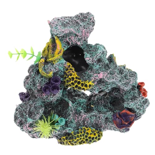 FRCOLOR Landschaftssimulation Steingarten Resin Dekoration Unterwasserwelt Dekoration Simulationskulisse Korallenriff-Versteck Pflanzendekor Ornament Aquarium- Panzer versteckter Berg FRCOLOR Landschaftssimulation Steingarten Resin Dekoration Unterwasserwelt Dekoration Simulationskulisse Korallenriff-Versteck Pflanzendekor Ornament Aquarium- Panzer versteckter Berg von FRCOLOR