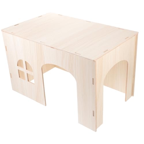 FRCOLOR Glattes Holzhaus – Sicheres Versteck Für Haustiere – Hamster Chinchilla Meerschweinchen FRCOLOR Glattes Holzhaus – Sicheres Versteck Für Haustiere – Hamster Chinchilla Meerschweinchen von FRCOLOR