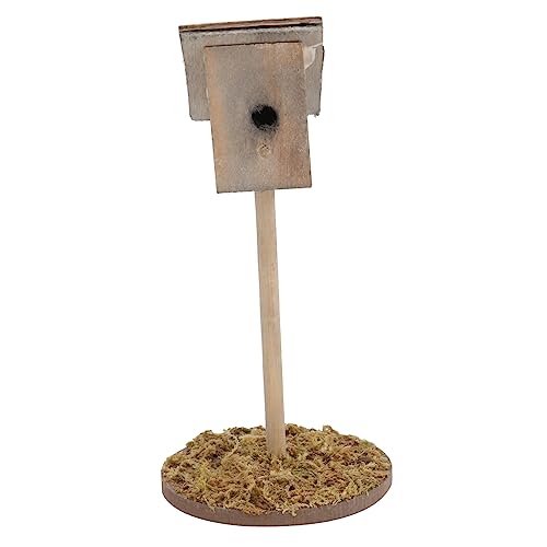 FRCOLOR Miniatur Vogelhaus Gartenornament Wetterfest Detailgetreues Modell mit Feiner Handarbeit Langlebig für Outdoor und Indoor Deko als DIY Puppenhaus Zubehör und Sammlerstück FRCOLOR Miniatur Vogelhaus Gartenornament Wetterfest Detailgetreues Modell mit Feiner Handarbeit Langlebig für Outdoor und Indoor Deko als DIY Puppenhaus Zubehör und Sammlerstück von FRCOLOR