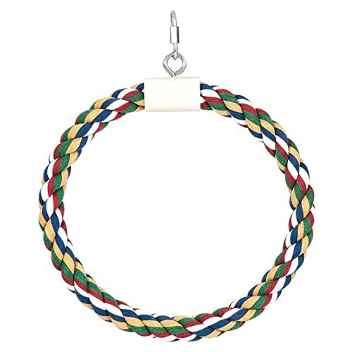 FRCOLOR Baumwollseil-Spielzeug Für Vögel Hängende Schaukel Für Papageien Und Sittiche Durchmesser Perfektes Kauspielzeug Spaß Und FRCOLOR Baumwollseil-Spielzeug Für Vögel Hängende Schaukel Für Papageien Und Sittiche Durchmesser Perfektes Kauspielzeug Spaß Und von FRCOLOR