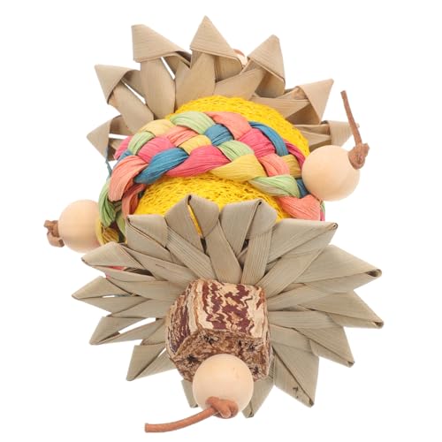 FRCOLOR Vogelspielzeug Für Papageien Und Kleinvögel Kauspielzeug Aus Natürlichem Loofah Fördert Bewegung Und Gesundheit Zubehör Für Vogelkäfige Teiliges Bunten Farben von FRCOLOR
