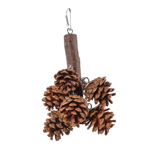 FRCOLOR Papagei Spielzeug Vogelbeschäftigungsspielzeug Spielzeuge Vogelkäfig Vogel hängendes Kauspielzeug Vogelspielzeug aus Holz Langen Kiefernzapfen Sepak Takraw die Schaukel FRCOLOR Papagei Spielzeug Vogelbeschäftigungsspielzeug Spielzeuge Vogelkäfig Vogel hängendes Kauspielzeug Vogelspielzeug aus Holz Langen Kiefernzapfen Sepak Takraw die Schaukel von FRCOLOR