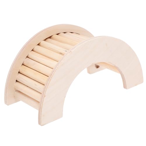 FRCOLOR Multifunktionale Holzleiter Für Meerschweinchen Kletterspielzeug Aus Natürlichem Holz Für Hamster Und Chinchillas Sicher Und Langlebig Einfach Im Käfig Zu Installieren Fördert von FRCOLOR