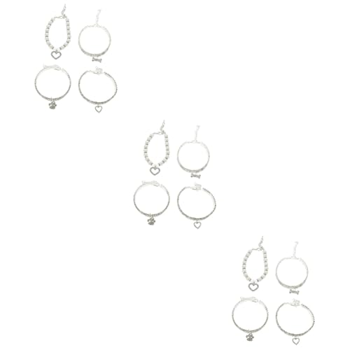 FRCOLOR Perlenhalskette 12 Stück Haustier-Katzenhalsband Kätzchenhalsband Mit Glöckchen Dekoratives Hundehalsband Kristall-Hundehalsbänder Welpenhalsband Glöckchen Dehnbares Halsband Klein FRCOLOR Perlenhalskette 12 Stück Haustier-Katzenhalsband Kätzchenhalsband Mit Glöckchen Dekoratives Hundehalsband Kristall-Hundehalsbänder Welpenhalsband Glöckchen Dehnbares Halsband Klein von FRCOLOR