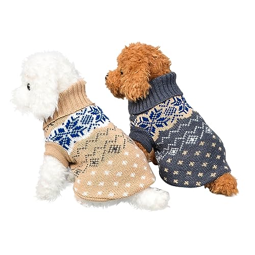 FRCOLOR Pet Fashion 2pcs Hundepullover Warme Hundekleidung Stilvolles Haustierkostüm FRCOLOR Pet Fashion 2pcs Hundepullover Warme Hundekleidung Stilvolles Haustierkostüm von FRCOLOR