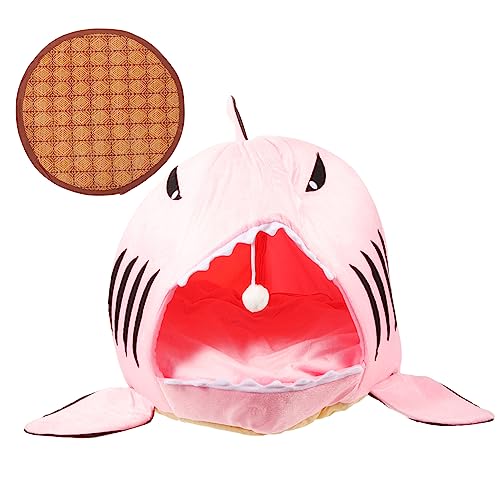 FRCOLOR Pet Shark Den Abnehmbares Katzenbett Katzenschlafbett Welpenhausbett Kätzchenhausbett Kätzchenbetthöhle Katzenbett in Haifischform Katzenzwingerbett Kratzfest Linter Haustierhaus FRCOLOR Pet Shark Den Abnehmbares Katzenbett Katzenschlafbett Welpenhausbett Kätzchenhausbett Kätzchenbetthöhle Katzenbett in Haifischform Katzenzwingerbett Kratzfest Linter Haustierhaus von FRCOLOR