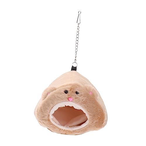 FRCOLOR Ratten Hamster Winter Warm Fleece Hängenden Käfig Hängematte Cute Bear House mit Bett Matte für kleine pelzige Tiere FRCOLOR Ratten Hamster Winter Warm Fleece Hängenden Käfig Hängematte Cute Bear House mit Bett Matte für kleine pelzige Tiere von FRCOLOR