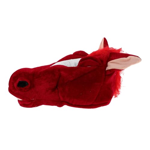 FRCOLOR Realistisches Pferdekopf Hut Neujahrs Party Tierkostüm Accessoire Atmungsaktiv Leicht Komfortabel für Rollenspiele Bühnenauftritte Halloween Weihnachtsfeier von FRCOLOR