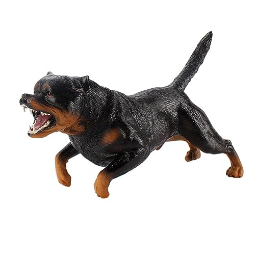 FRCOLOR Realistisches Rottweiler Modell Simulation Hund Langlebig und Umweltfreundlich Pädagogisch Niedlich als Dekoration Geeignet von FRCOLOR