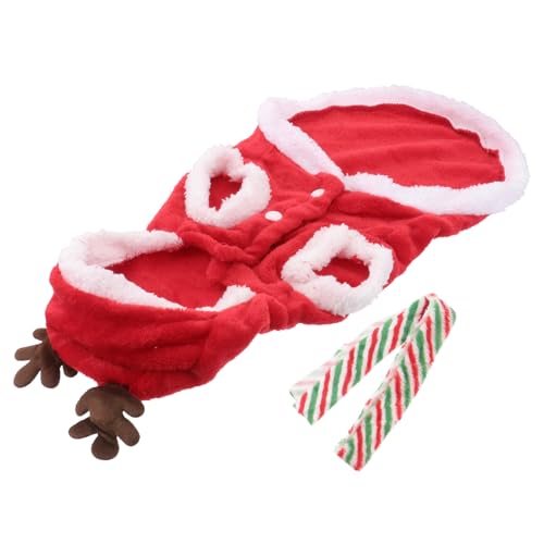FRCOLOR Hundeurlaubskleidung Weihnachtswelpen-Kapuzenmantel weihnachtsmann kostüm Mäntel Kleider Flanell Haustierkostüm Weihnachtskleidung für Hunde Winter Jacke mit Hut Chihuahua Pullover FRCOLOR Hundeurlaubskleidung Weihnachtswelpen-Kapuzenmantel weihnachtsmann kostüm Mäntel Kleider Flanell Haustierkostüm Weihnachtskleidung für Hunde Winter Jacke mit Hut Chihuahua Pullover von FRCOLOR