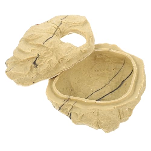 FRCOLOR Kleines Versteck Für Reptilien Crawler Shelter Höhle Für Gecko Und Schlangen Naturfarbig Geeignet Für Terrarien Ideal Für Eidechsen Und Amphibien Größe S von FRCOLOR