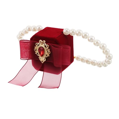 FRCOLOR Ringhalter Für Hundehalsband: Halskette Mit Kunstperlen, Hundehalsband, Hochzeitshalsband, Ringbox, Anhänger Für Haustierantrag, Verlobungszubehör, Besondere Anlässe, FRCOLOR Ringhalter Für Hundehalsband: Halskette Mit Kunstperlen, Hundehalsband, Hochzeitshalsband, Ringbox, Anhänger Für Haustierantrag, Verlobungszubehör, Besondere Anlässe, von FRCOLOR
