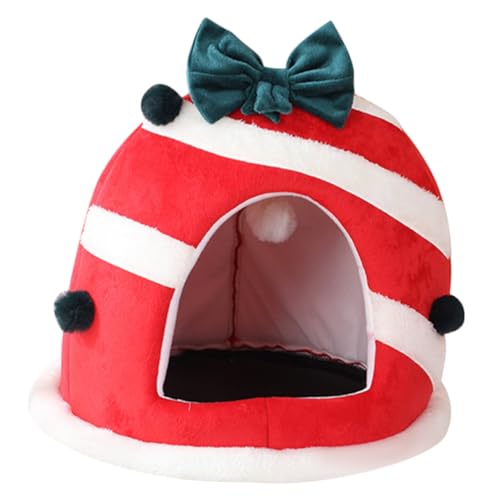 FRCOLOR Weihnachts-haustierbett Weihnachtliches Katzenbett Höhle Vielseitiges Hundenest Atmungsaktiv Waschbar Bequem Für Haustiere FRCOLOR Weihnachts-haustierbett Weihnachtliches Katzenbett Höhle Vielseitiges Hundenest Atmungsaktiv Waschbar Bequem Für Haustiere von FRCOLOR