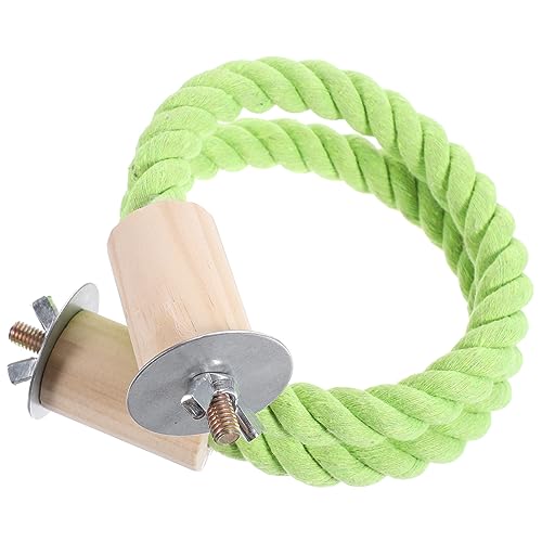 FRCOLOR Vogelspielzeug Für Papageien Vogelseil-sitzstange Vogel-sitzstange Schaukelseil-sitzstange Für Vogelkäfige Vogel-zubehör-Set von FRCOLOR