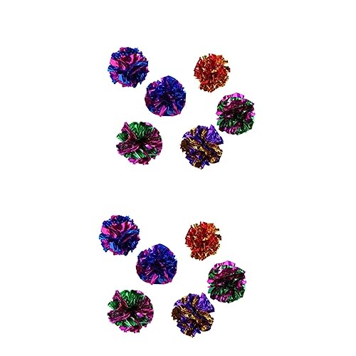 FRCOLOR 24stücke Interaktive Katzen-spielbälle Knisternde Crinkle-Kugeln Katzenspielzeug Für Kätzchen Fördert Bewegung Und Spiel Zufällige Farben FRCOLOR 24stücke Interaktive Katzen-spielbälle Knisternde Crinkle-Kugeln Katzenspielzeug Für Kätzchen Fördert Bewegung Und Spiel Zufällige Farben von FRCOLOR