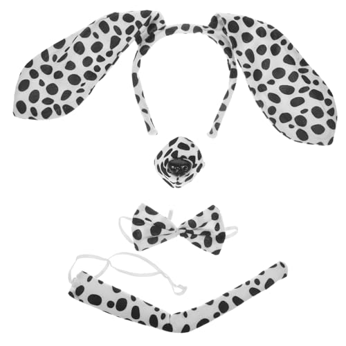 FRCOLOR Teiliges Hundekostüm Set mit Gepunktetem Stirnband Fliege und Nase Niedliches Animal Headband Cosplay Zubehör für Fasching Halloween Geburtstagsfeiern und Kostümpartys FRCOLOR Teiliges Hundekostüm Set mit Gepunktetem Stirnband Fliege und Nase Niedliches Animal Headband Cosplay Zubehör für Fasching Halloween Geburtstagsfeiern und Kostümpartys von FRCOLOR