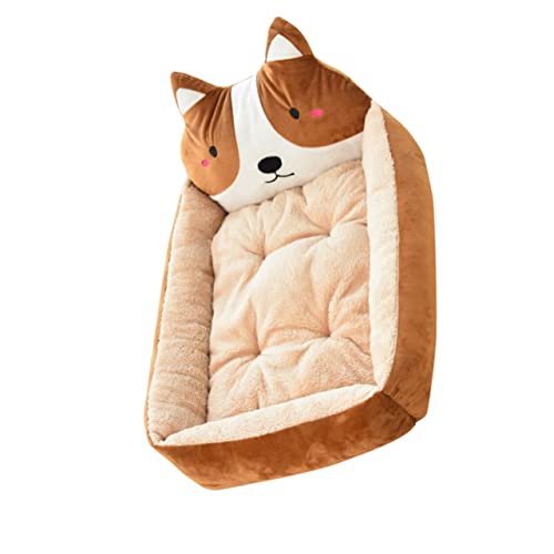 FRCOLOR 50 cm Haustierbett Hundebett Tierarztbett für Hunde Haustier-hundehausbett Haustier-schlafbett Cartoon-tierform Komfort-plüschunterlage FRCOLOR 50 cm Haustierbett Hundebett Tierarztbett für Hunde Haustier-hundehausbett Haustier-schlafbett Cartoon-tierform Komfort-plüschunterlage von FRCOLOR