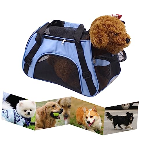 FRCOLOR Käfig Träger Transportboxen Für Kleine Hunde Welpentragetasche Für Kleine Hunde Kätzchen Liefert Katzentrage Groß Hundeträger Kleiner Hundetransporter Faltbare Tasche Haustier von FRCOLOR