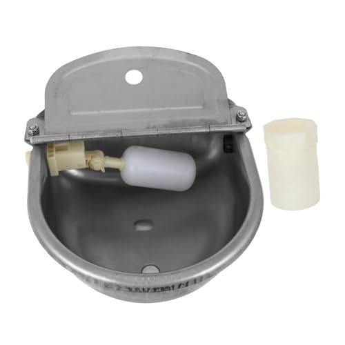 FRCOLOR Automatische Tränke Für Nutztiere Edelstahl Trinkschale Mit Schwimmerventil Für Rinder Pferde Schafe Und Schweine von FRCOLOR