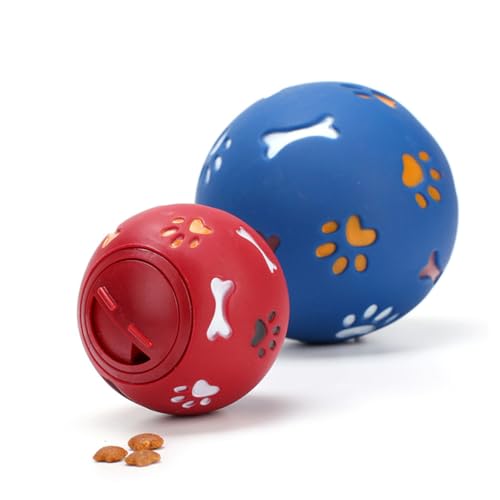 FRCOLOR Undichtes Lebensmittelspielzeug Leckerli-Spielzeug Für Hunde Interaktiv Leckerli-Ball Für Tiernahrung Leckerli Spendendes Hundespielzeug Hundebälle Trainingsmaterial Haustier von FRCOLOR