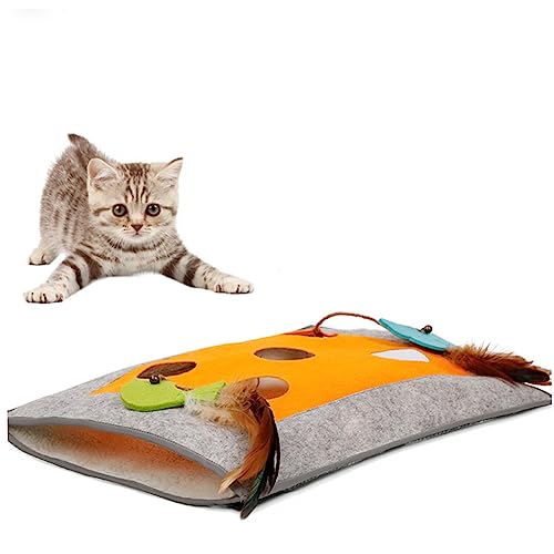 FRCOLOR Katzentunnel Puzzlespielzeug Für Katzen Aquariumdekorationen Groß Kätzchen-mäuse-Spielzeug Spielzeug Für Haustiere Klingendes Spielzeug Rätsel Schlafsofa Hundebett von FRCOLOR