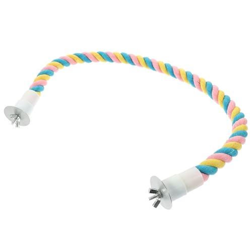 FRCOLOR Papagei Spielset Vogel Barsch Stand Seil Vogel Seil Spielzeug Für Haustiere Vogel Käfig Zubehör von FRCOLOR