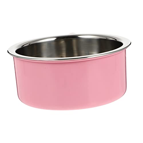 FRCOLOR Vogelfutterhalter Vögel Schale Vogelkäfig Tassen Vogelfutterbecher Vogelfutterschale Futterautomat Aus Edelstahl Vogelfutterkäfig Für Haustiere Hundefutter Füttern Vogelfütterer von FRCOLOR