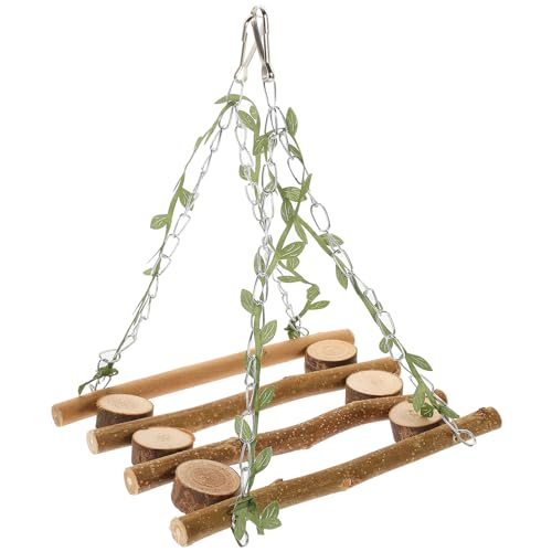 FRCOLOR Holz Schaukel Papagei Vogel Spielzeug Interaktive Klettergerüst Sitzstange Natürliche Zweige für Ziervögel FRCOLOR Holz Schaukel Papagei Vogel Spielzeug Interaktive Klettergerüst Sitzstange Natürliche Zweige für Ziervögel von FRCOLOR