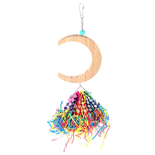 FRCOLOR Vogelschaukelspielzeug Vogelschaukel Aus Holz für Papageien Nymphensittiche Spielzeug Vogelspielzeug für Ausgewählte Papageien Vogel-mondschaukel FRCOLOR Vogelschaukelspielzeug Vogelschaukel Aus Holz für Papageien Nymphensittiche Spielzeug Vogelspielzeug für Ausgewählte Papageien Vogel-mondschaukel von FRCOLOR