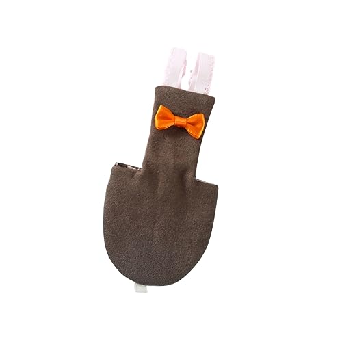 FRCOLOR Verstellbarer Vogel-fluganzug Haustier-Vogel-Kleidung Papageien-windel Saugfähiges Bequemes Material Dunkler Kaffee Xs von FRCOLOR